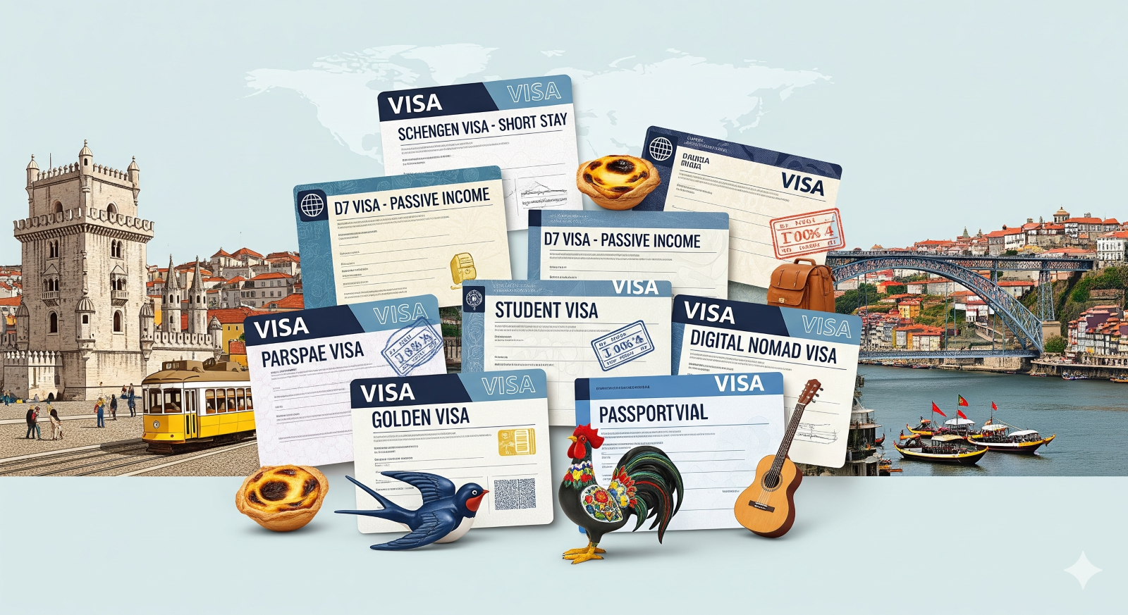 انواع ویزاهای پرتغال